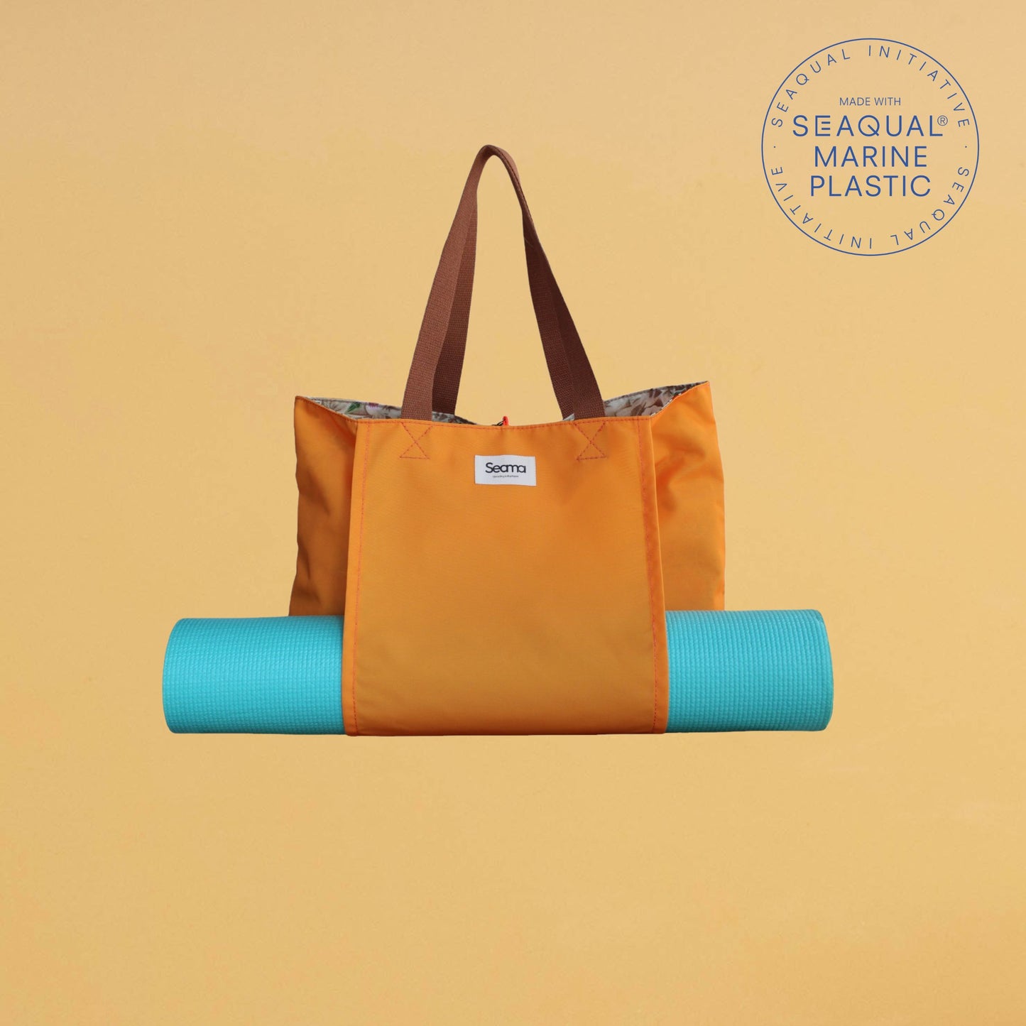 Sac de Yoga - ORANGE - durable - Polyester recyclé