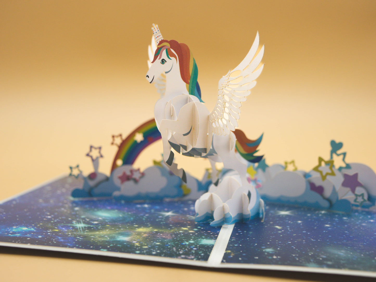 Carte 3D pop-up - Licorne