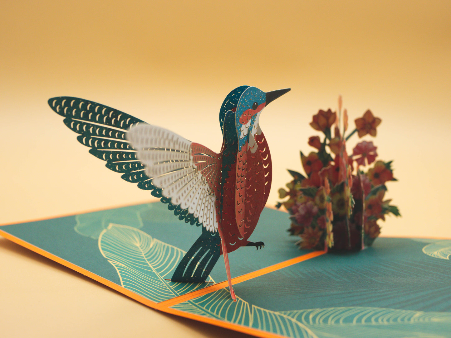 3D Pop-Up Card - Greeting Cards with a cheerful Bird
