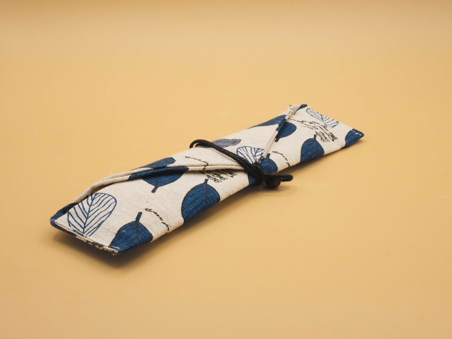 Eco-Friendly Cutlery - Bamboo Fork, Knife and Spoon in a Fabric Pouch - 3 pcs.