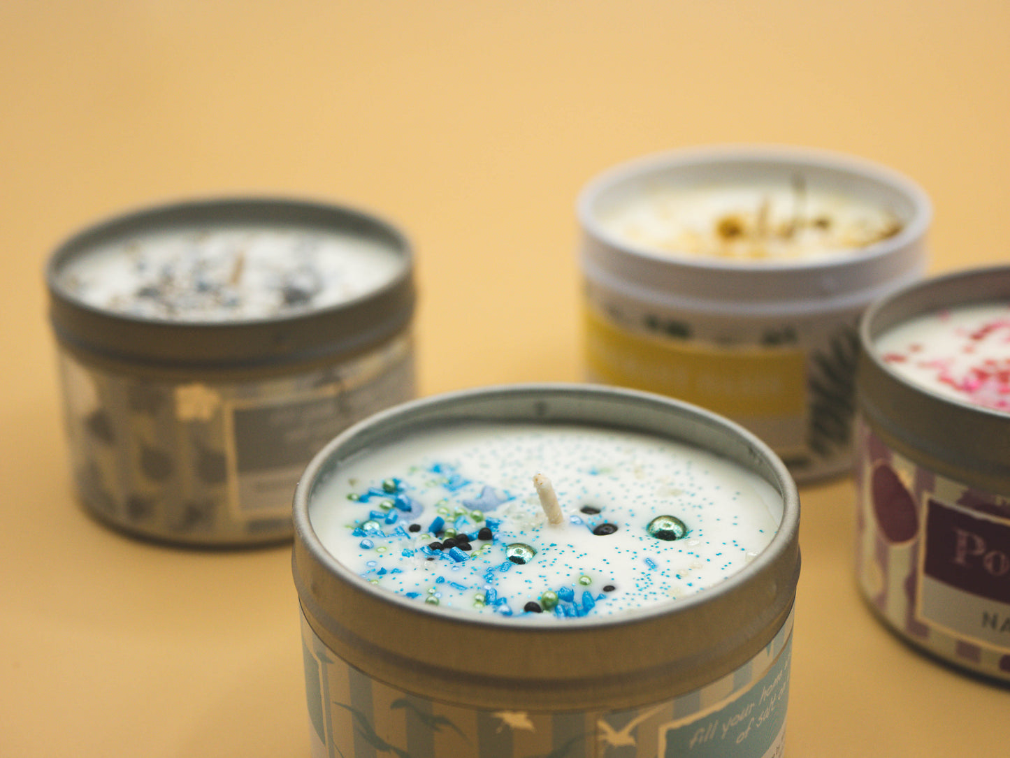 Bougie artisanale avec Sprinkles - Coconut & Honey