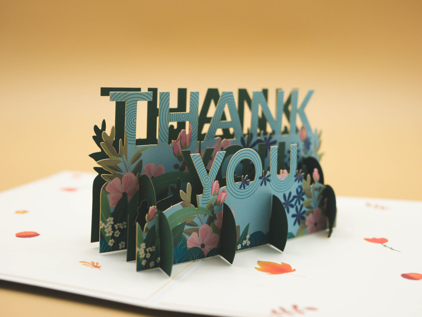 Biglietto di Auguri in 3D Pop-Up - Thank You