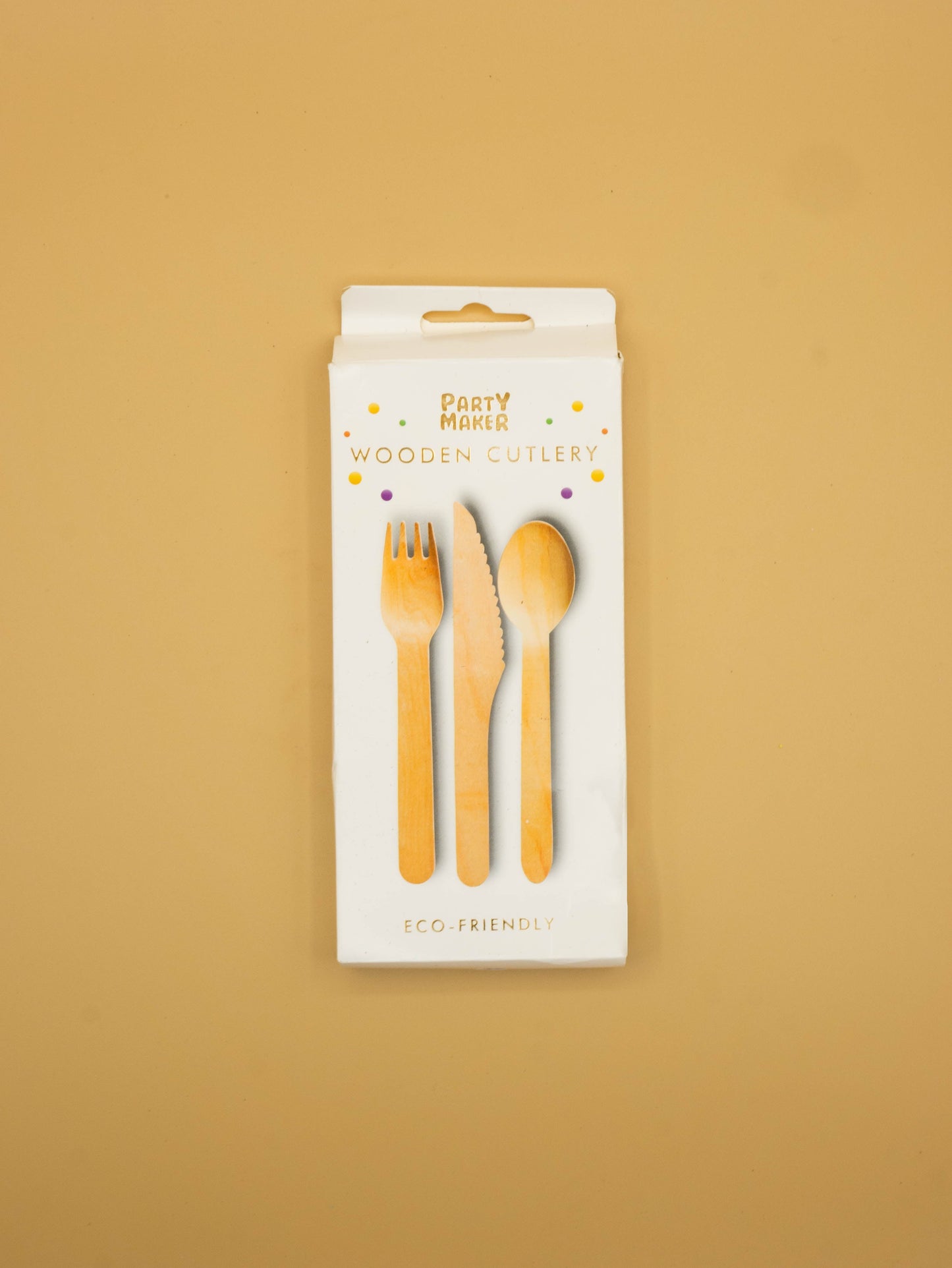Compostable Wooden Cutlery - 6 Forks, 6 Spoons & 6 Knives