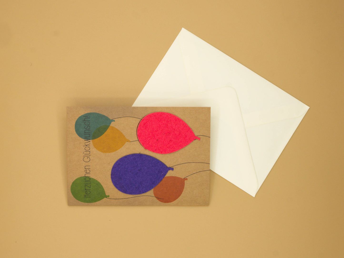 Biglietti di Auguri con Semi nei Palloncini