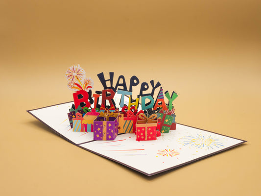 3D Pop-Up Card - Happy Birthday