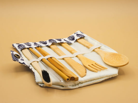 Eco Friendly Bamboo Cutlery Set- 7 pieces